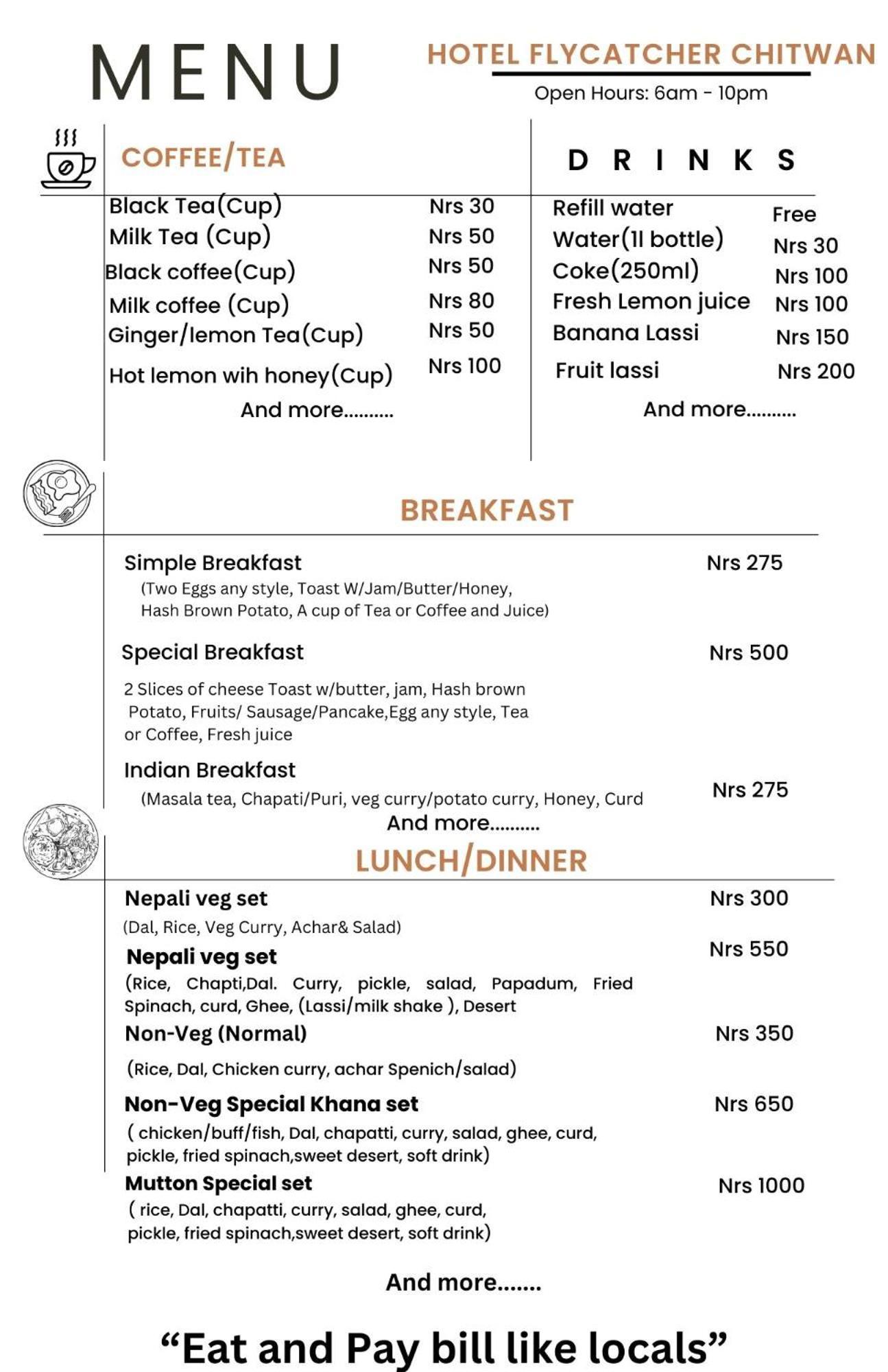 Hotel Flycatcher Chitwan- A Jungle Safari Home Sauraha Exterior foto